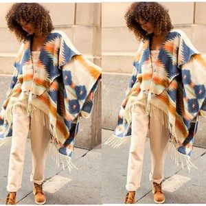 NWOT FP Crossroads Oversized Poncho Sweaters